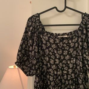 Black floral neuflora dress
